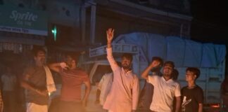 श्रावस्ती में उदयनिधि स्टालिन का पुतला फूंका गया:भाजपा नेताओं ने सनातन धर्म पर टिप्पणी के खिलाफ कार्रवाई मांगी