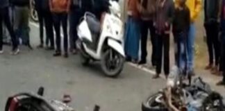 महराजगंज के बहुआर में दो बाइकों की भिड़ंत:दो लोग घायल, गंभीर हालत में एक जिला अस्पताल रेफर