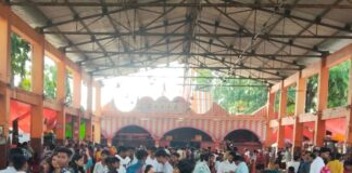 बुद्ध पूर्णिमा पर लेहरा मंदिर रोड पर भीषण जाम:हजारों श्रद्धालु घंटों फंसे, पुलिस ने कड़ी मशक्कत से रास्ता खुलवाया