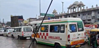 बेमौसम बारिश ने खोली नगर निगम की पोल, सुहागनगरी हुई जलमग्न