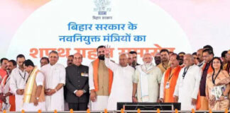 32 मंत्रियों के साथ सम्राट चौधरी कैबिनेट का पहला विस्तार,राज्यपाल ने दिलाई शपथ