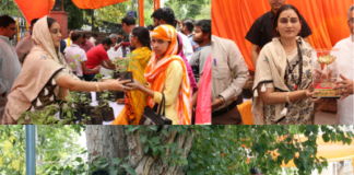 एनबीआरआई में बड़े मंगल पर भंडारा, ओआरएस पेय और तुलसी पौधों का वितरण