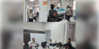 जिला महिला चिकित्सालय में संयुक्त जन स्वास्थ्य प्रयोगशाला का सीएमओ ने किया निरीक्षण