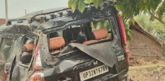 स्कॉर्पियो-बाइक की आमने-सामने टक्कर में 2 की मौत:बहराइच-सीतापुर हाईवे पर हादसा, दो घरों के बुझ गए चिराग