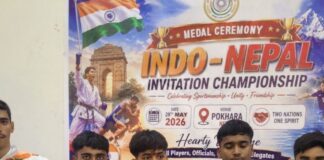 खतमसराय के आयुष मौर्य ने खो-खो में गोल्ड मेडल जीता:इंडो-नेपाल इनविटेशन चैंपियनशिप में किया शानदार प्रदर्शन