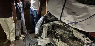 सिद्धार्थनगर में कार-बाइक की टक्कर:बेलौहा-बांसी मार्ग पर बाइक सवार गंभीर घायल, कार चालक फरार
