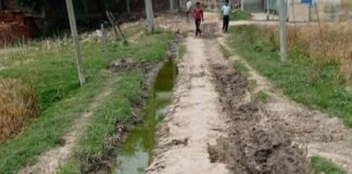 गोपारा का मुख्य मार्ग जर्जर:आवागमन में ग्रामीणों को परेशानी, संक्रामक बीमारियों का खतरा बढ़ा