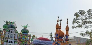 मोहर्रम को लेकर परसरामपुर पुलिस अलर्ट:सीओ स्वर्णिमा सिंह ने संवेदनशील क्षेत्रों का किया निरीक्षण