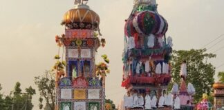 बस्ती के सोनहा क्षेत्र में 115 ताजिये दफन:मोहर्रम पर कर्बला में कड़ी सुरक्षा व्यवस्था रही