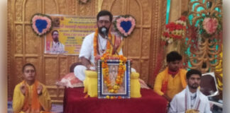 मीरजापुर जनपद में गड़बड़ा शीतला धाम में गूंजा राम जन्मोत्सव का उल्लास
