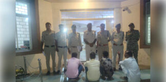 नातरा झगड़ा प्रथा के नाम पर अवैध वसूली, धमकी देने वाले चार आरोपी गिरफ्तार