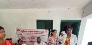 रुपगढ़ में आयुष्मान आरोग्य स्वास्थ्य शिविर:ग्रामीणों को मिली मुफ्त जांच और परामर्श की सुविधा