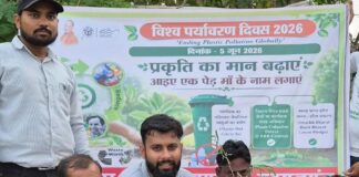 बृजमनगंज में विश्व पर्यावरण दिवस पर पौधरोपण:युवा समाजसेवी ने ‘एक पेड़ मां के नाम’ अभियान में पौधे लगाए