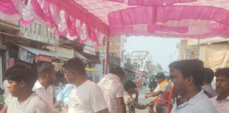 ज्येष्ठ के पांचवें बड़े मंगलवार पर भंडारे का आयोजन:बहराइच में नवाबगंज की शिव शंकर धर्मशाला में बांटा गया प्रसाद