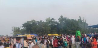 श्रावस्ती में मुहर्रम पर ताजिया जुलूस:ताल बघौडा क्षेत्र में शांतिपूर्ण माहौल, कर्बला में अदा की गईं रस्में