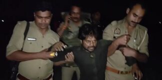 2500 हजार इनामिया अभियुक्त पुलिस मुठभेड़ में गिरफ्तार