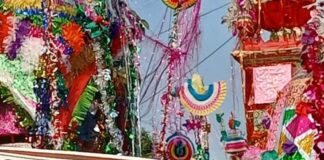 अमोढ़ा कर्बला में निकाले गए ताजिए:मोहर्रम का जुलूस शांतिपूर्ण रहा, पुलिस बल तैनात