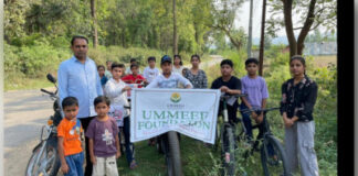 नाहन में विश्व साइकिल दिवस पर उम्मीद फाउंडेशन द्वारा साइकिल रैली का आयोजन