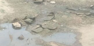 इकौना के गुजवारा में सड़क पर बह रहा गंदा पानी:नाली न होने से दुर्गंध, मच्छरों का प्रकोप और बीमारियों का खतरा