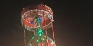मोहर्रम की दसवीं पर बहराइच में निकली ताजिया:देर रात तक सड़कों पर उमड़ा लोगों का हुजूम, सुरक्षा के कड़े इंतजाम