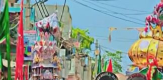 या हुसैन की सदाओ के बीच निकला:बढ़नी के औरहवा में हकीकत के साथ मनाया गया मोहर्रम