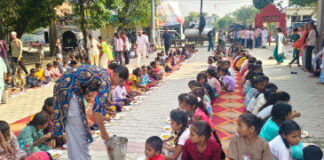 दक्षिणमुखी हनुमान मंदिर का 23वां स्थापना दिवस श्रद्धापूर्वक मनाया गया