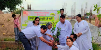 विश्व पर्यावरण दिवस के उपलक्ष्य में प्रजापति ब्रह्मा कुमारी ईश्वरीय विश्व विद्यालय सिल्वर सिटी में वृक्षारोपण किया गया