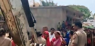 अतिक्रमण हटाने गई प्रशासनिक टीम को लौटना पड़ा:बस्ती में महिलाओं के विरोध पर कार्रवाई अधूरी रही, जल्द होगी दोबारा