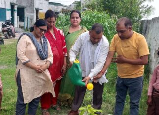 परिषदीय प्राथमिक विद्यालय फत्तेपुरवा में हुआ वृक्षारोपण:पर्यावरण संतुलन हेतु छात्रों व शिक्षकों ने लगाए विभिन्न पौधे