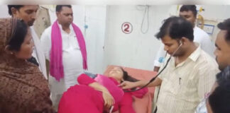 दूल्हा हत्याकांड : धरने पर बैठी बहन सौम्या बिंद की तबीयत बिगड़ी, जिला अस्पताल में भर्ती