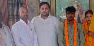 महराजगंज में युवा नेता ने सुलझाया प्रेम विवाह का विवाद:तीन साल का प्रेम पहुंचा मंजिल तक, परिजनों की सहमति से शिवाला पोखरे पर रीति-रिवाज से संपन्न हुआ
