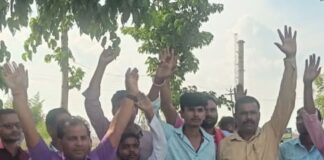 दसिया एथेनॉल फैक्ट्री का ग्रामीणों ने किया विरोध:पर्यावरण और स्वास्थ्य संबंधी चिंताओं को लेकर प्रदर्शन