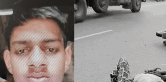 प्रेमी-प्रेमिका को टैंकर ने रौंदा, युवक की मौत:बाराबंकी में भाभी की बहन को भगाकर ले गया था; बाइक से घर जा रहा था, 12 मीटर घिसटे