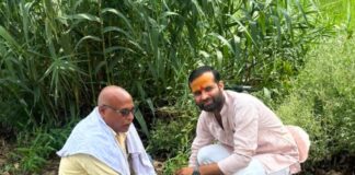 बस्ती में प्रधान प्रतिनिधि अमन शुक्ला ने किया पौधरोपण:’एक पेड़ माँ के नाम’ अभियान के तहत परासडीह में पर्यावरण संरक्षण का संदेश