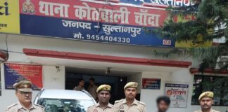 चोरी की वैगनार कार बरामद, एक अभियुक्त गिरफ्तार