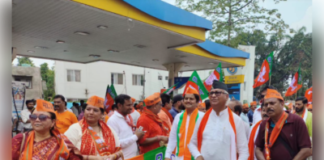 क्षेत्रीय विधायक ने किया पार्टी अध्यक्ष का जोरदार स्वागत, जय-विजय के लगाए नारे