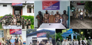 मणिपुर: भारी मात्रा में हथियार बरामद, चार उग्रवादी एवं उगाहीकर्ता गिरफ्तार, 221 किग्रा गांजा जब्त