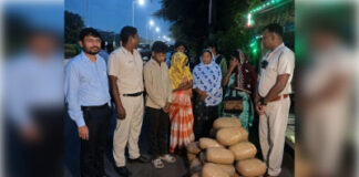 सतर्क पुलिस ने गांजा तस्करी की साजिश की नाकाम, तीन महिलाओं सहित चार गिरफ्तार