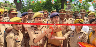 पुलिस अधीक्षक संतकबीरनगर द्वारा मगहर पुलिस चौकी के नवनिर्मित भवन का फीता काटकर किया गया भव्य उद्घाटन