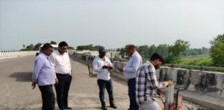 बहराइच: जरवल रोड कुड़वा ओवरब्रिज की जांच शुरू, रिपोर्ट के बाद होगी मरम्मत
