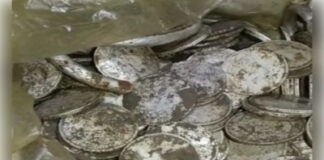 मकान की खुदाई के दौरान चांदी के सिक्के मिलने से फैली सनसनी