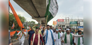 लखनऊ में दिखी एकजुटता, भगवामय महौल के बीच जोरदार स्वागत