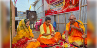फोरलेन निर्माण के लिए हटेगा संकटमोचन मंदिर, नए स्थल पर भूमिपूजन संपन्न