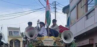 धर्मुपुर दुबौलिया में चेहलुम का जुलूस निकला:कार्यक्रम शांतिपूर्ण संपन्न, बड़ी संख्या में लोग शामिल हुए