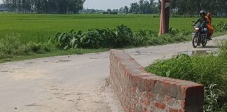 वीर बहादुर नगर-खेमपिपरा मार्ग पुलिया की रेलिंग दुरुस्त:दैनिक भास्कर की खबर के बाद नगर पालिका ने की मरम्मत