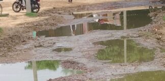 गोपालपुरवा-मथुरा मार्ग जर्जर से आवागमन बाधित:गहरे गड्ढों से दुर्घटना का खतरा, ग्रामीणों ने मरम्मत की मांग की
