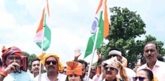 हर्रैया में 7 हजार बाइकों के साथ 10 किमी यात्रा:’हर घर तिरंगा’ अभियान के तहत विधायक के नेतृत्व में उमड़ी भारी भीड़