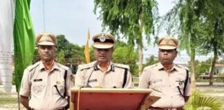 62वीं वाहिनी SSB भिनगा में 80वां स्वतंत्रता दिवस:कमांडेंट ने किया नेतृत्व, जवानों को किया संबोधित
