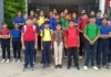 बाड़ी के खिलाड़ियों ने दिखाया खेल का दम, हैंडबॉल में औबेदुल्लागंज को 12-3 और 10-6 से हराया