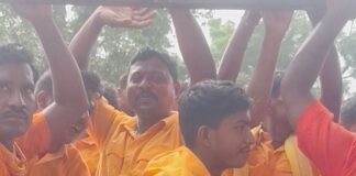 पिपरा गांव से 35 कांवड़ यात्री सुल्तानगंज रवाना:गंगाजल लेकर बाबा बैद्यनाथ धाम में करेंगे जलाभिषेक